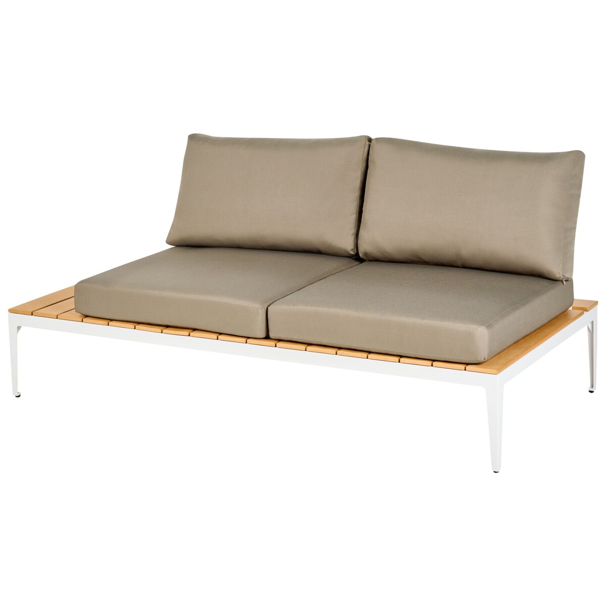 Narożnik ogrodowy ze stolikiem dla 5 osób POSITANO Szary