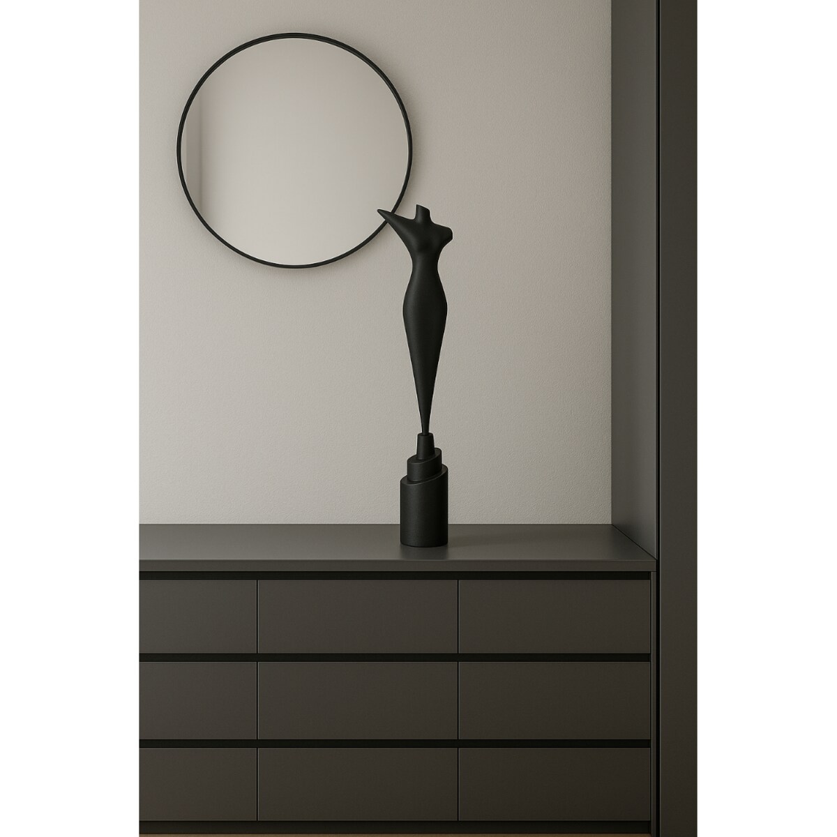 FIGURKA DEKORACYJNA ARMANDA CZARNA