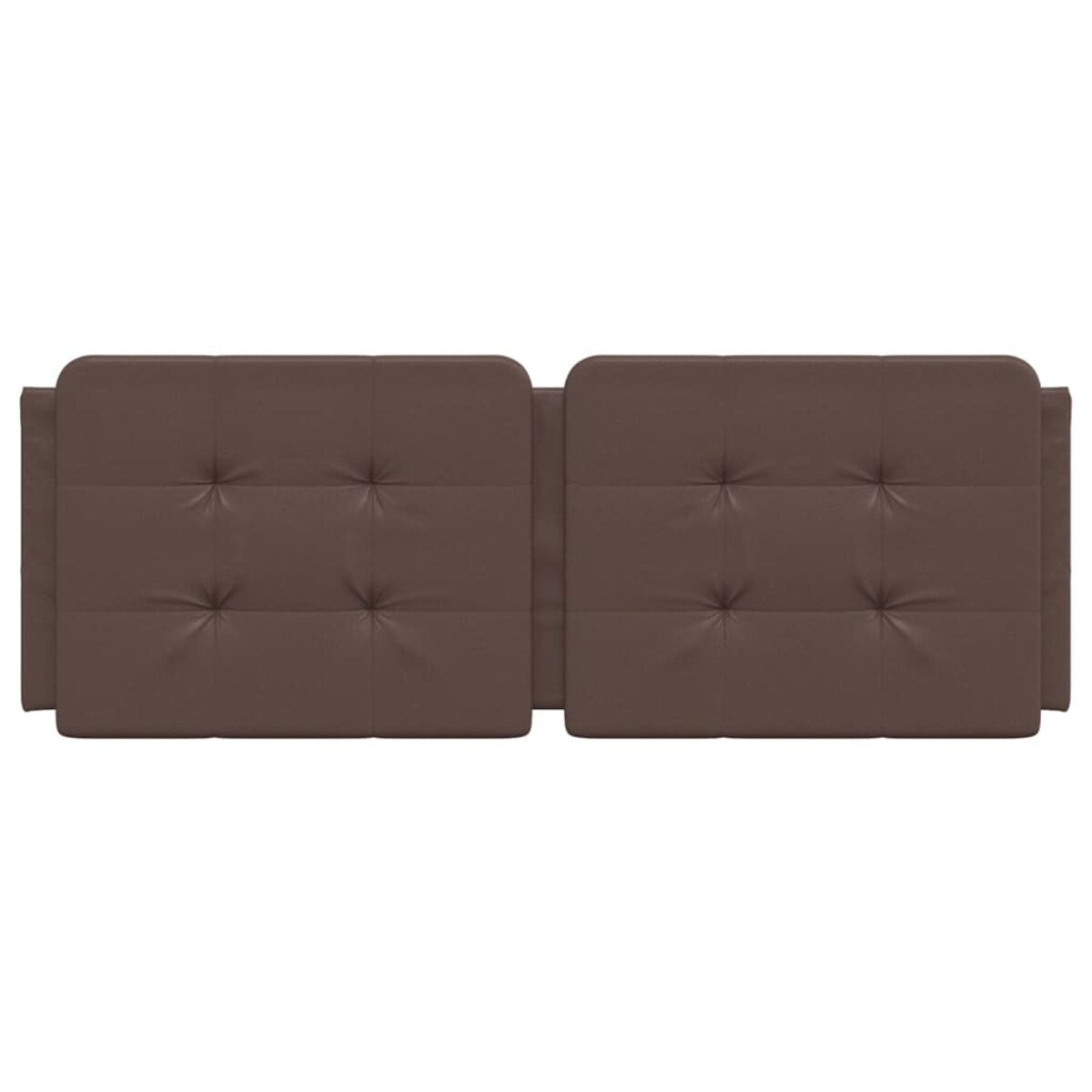 vidaXL Poduszka na wezgłowie, Zadar, brązowa, 120 cm, sztuczna skóra