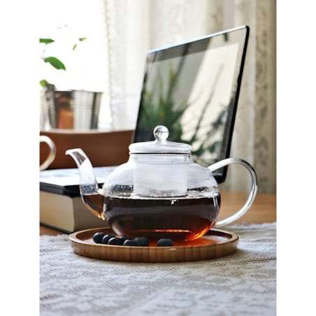 Dzbanek Szklany Zaparzacz do Herbaty z Filtrem 1 l Czajnik i mbryk Duży