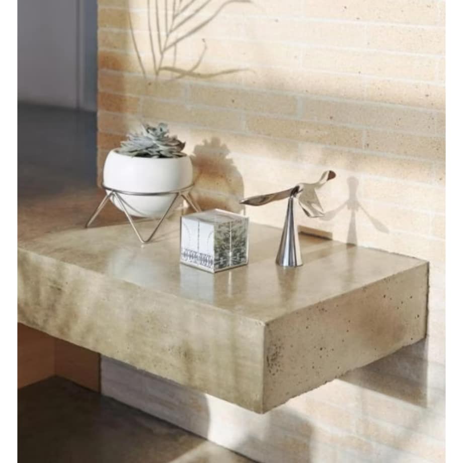 Zestaw 3 doniczek (biało-srebrny) Potsy Umbra