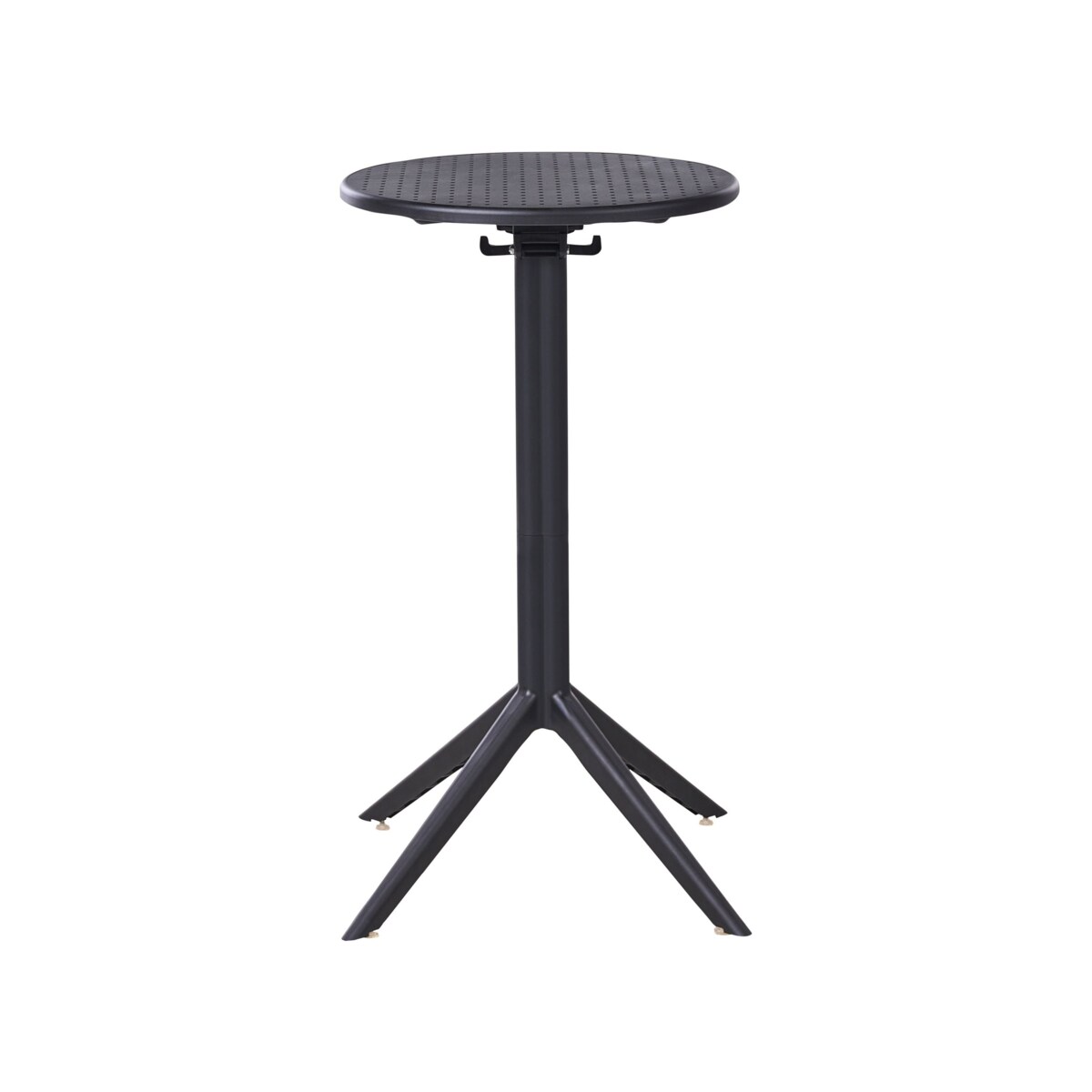 Stolik ogrodowy barowy LEGRENA 60 cm 60 cm Czarny