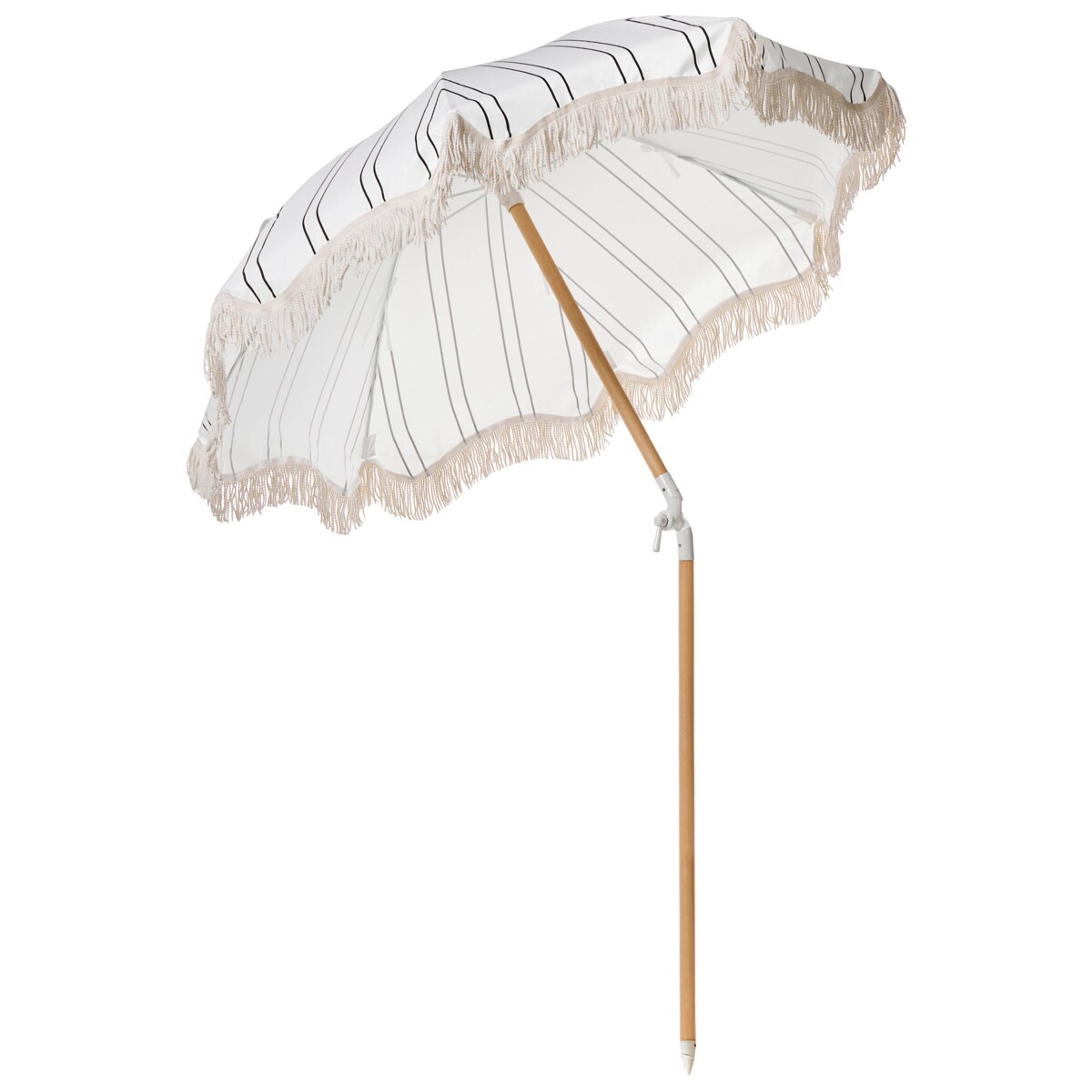 Parasol ogrodowy 155 cm MONDELLO Biały/ czarny