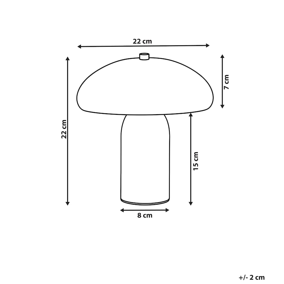 Lampa stołowa SANYA Metal Żółty