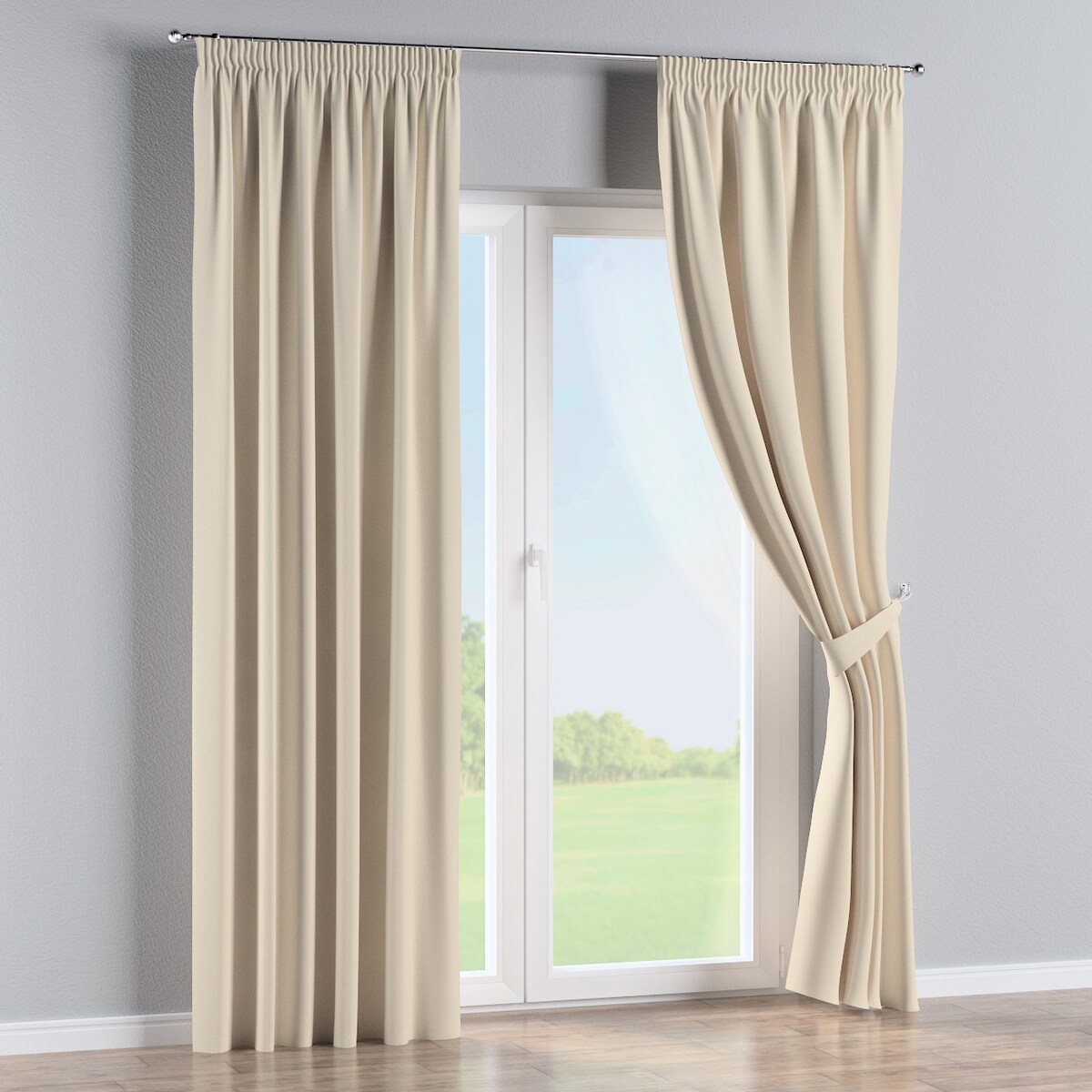 Zasłona na taśmie marszczącej 1 szt. 130x245 beżowy