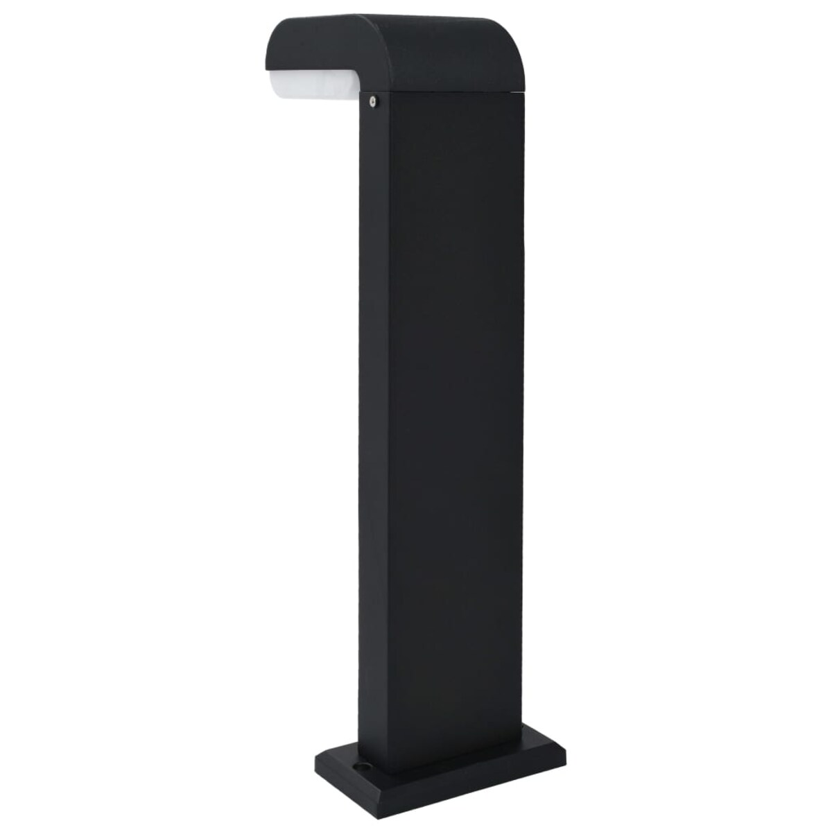 vidaXL Lampa ogrodowa LED, 9 W, czarna, owalna