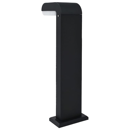 vidaXL Lampa ogrodowa LED, 9 W, czarna, owalna