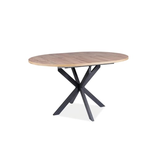 Stół rozkładany GASTON 100(135)x100 dąb artisan/czarny mat