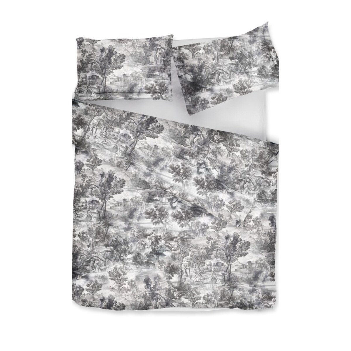 Pościel The Lover's Tale Grey DecoFlux 160x200 cm 2 sztuki 50x70 cm