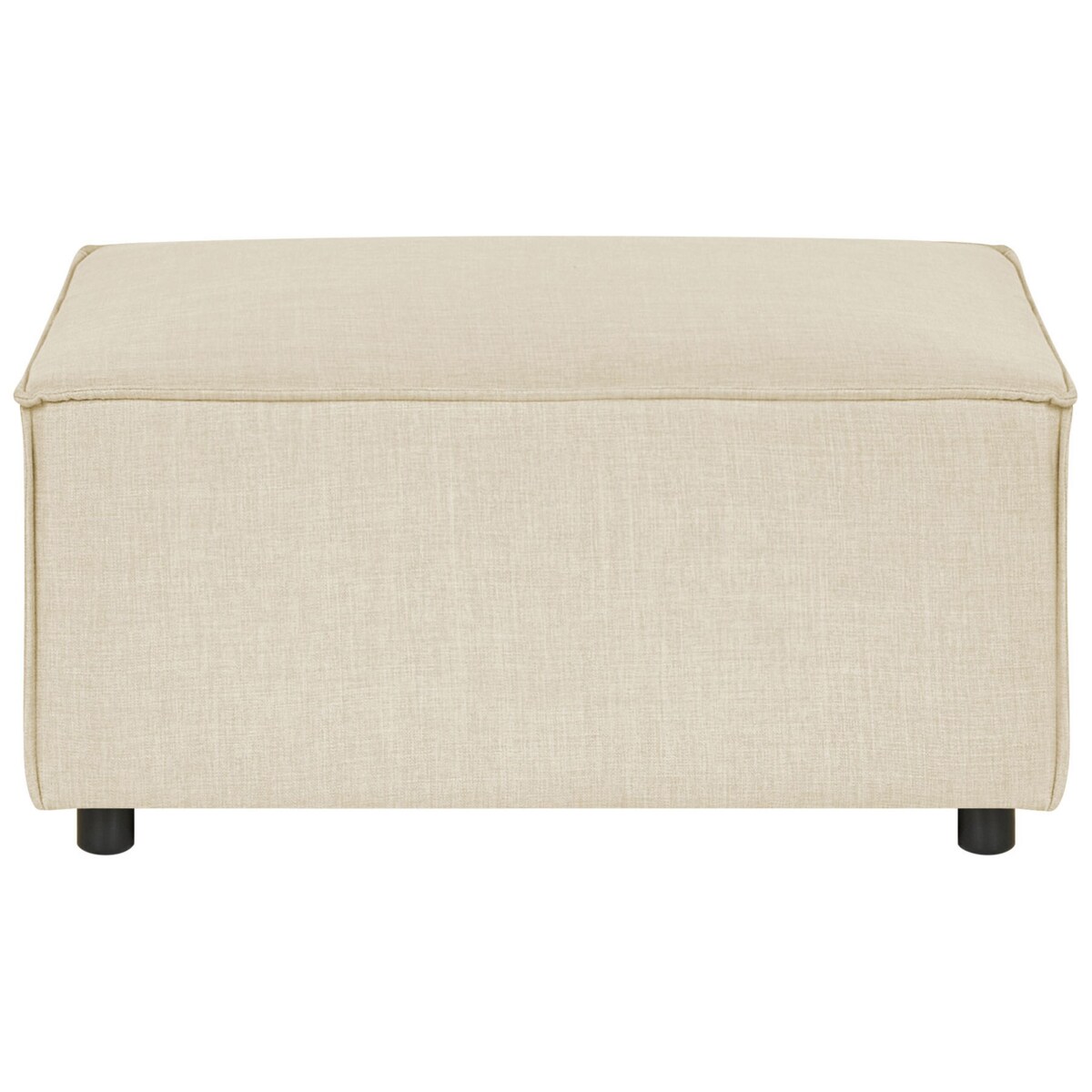 Otomana lniana beżowa APRICA