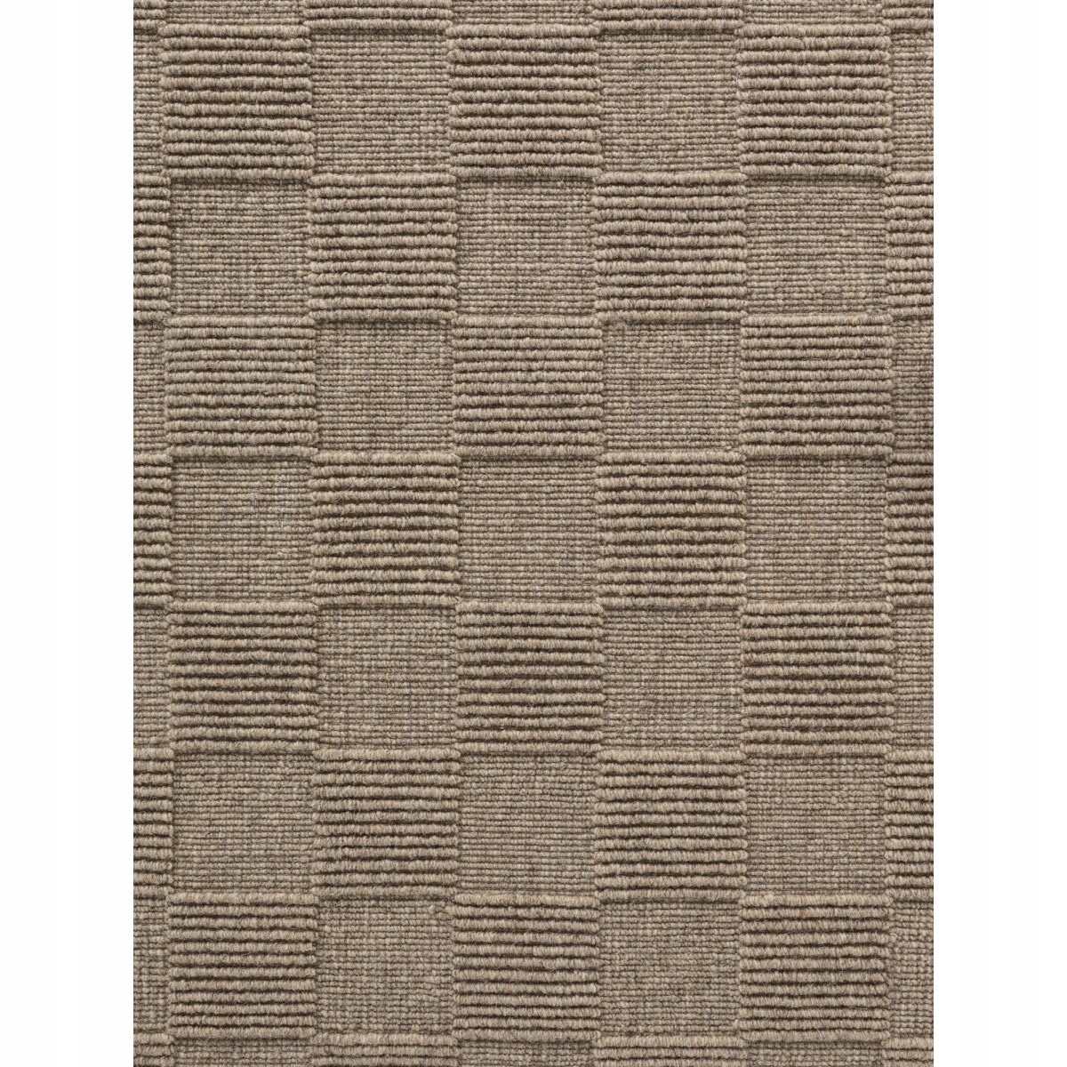 Dywan wełniany do salonu 160x230cm, brązowy nowoczesny wzór 3D