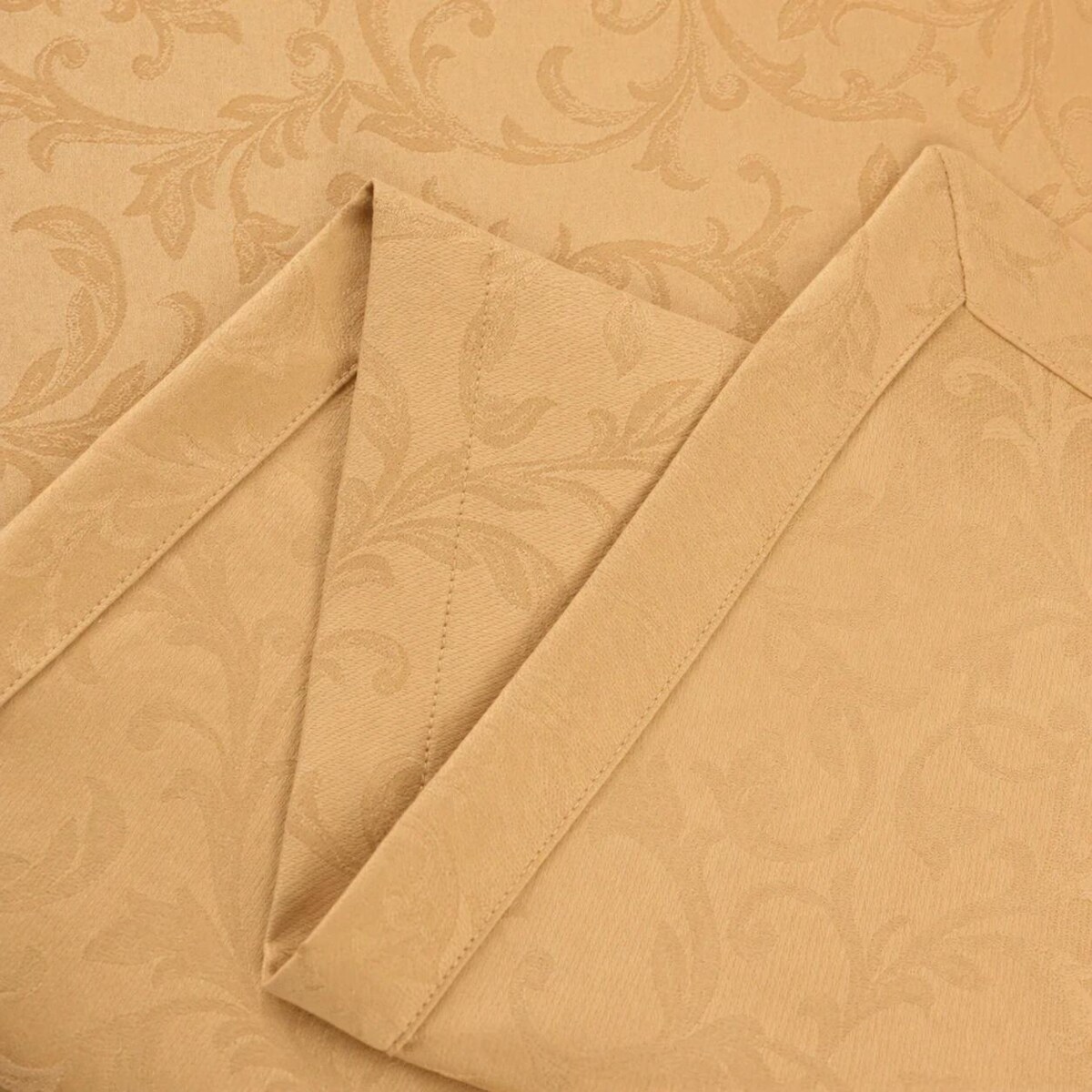 Obrus plamoodporny Ares złoty mankiet 3cm - 130x180 cm