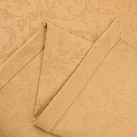 Obrus plamoodporny Ares złoty mankiet 3cm - 130x180 cm