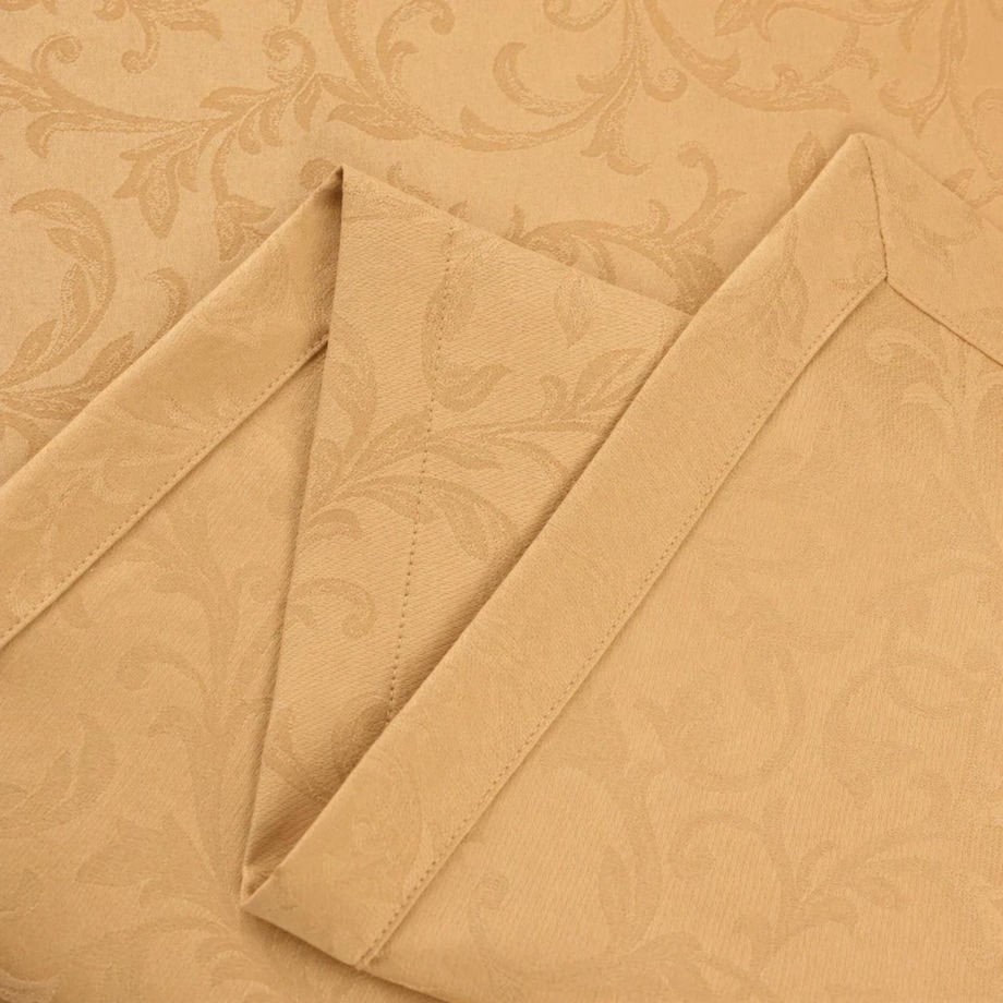 Obrus plamoodporny Ares złoty mankiet 3cm - 130x180 cm