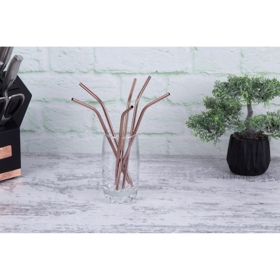 Słomki wielorazowe metalowe 6szt Berlinger Haus BH-2982