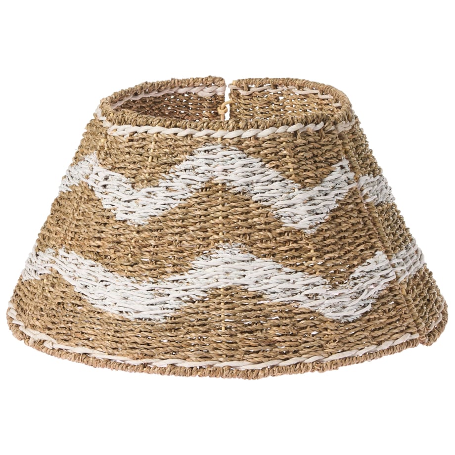 Osłonka pod choinkę HIVER Trawa morska Biały 43 cm