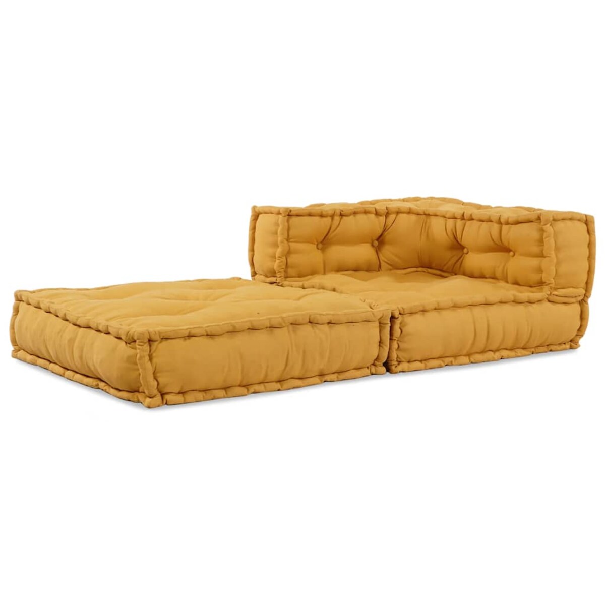 vidaXL Modułowa sofa, żółty, 70x70x54, tkanina