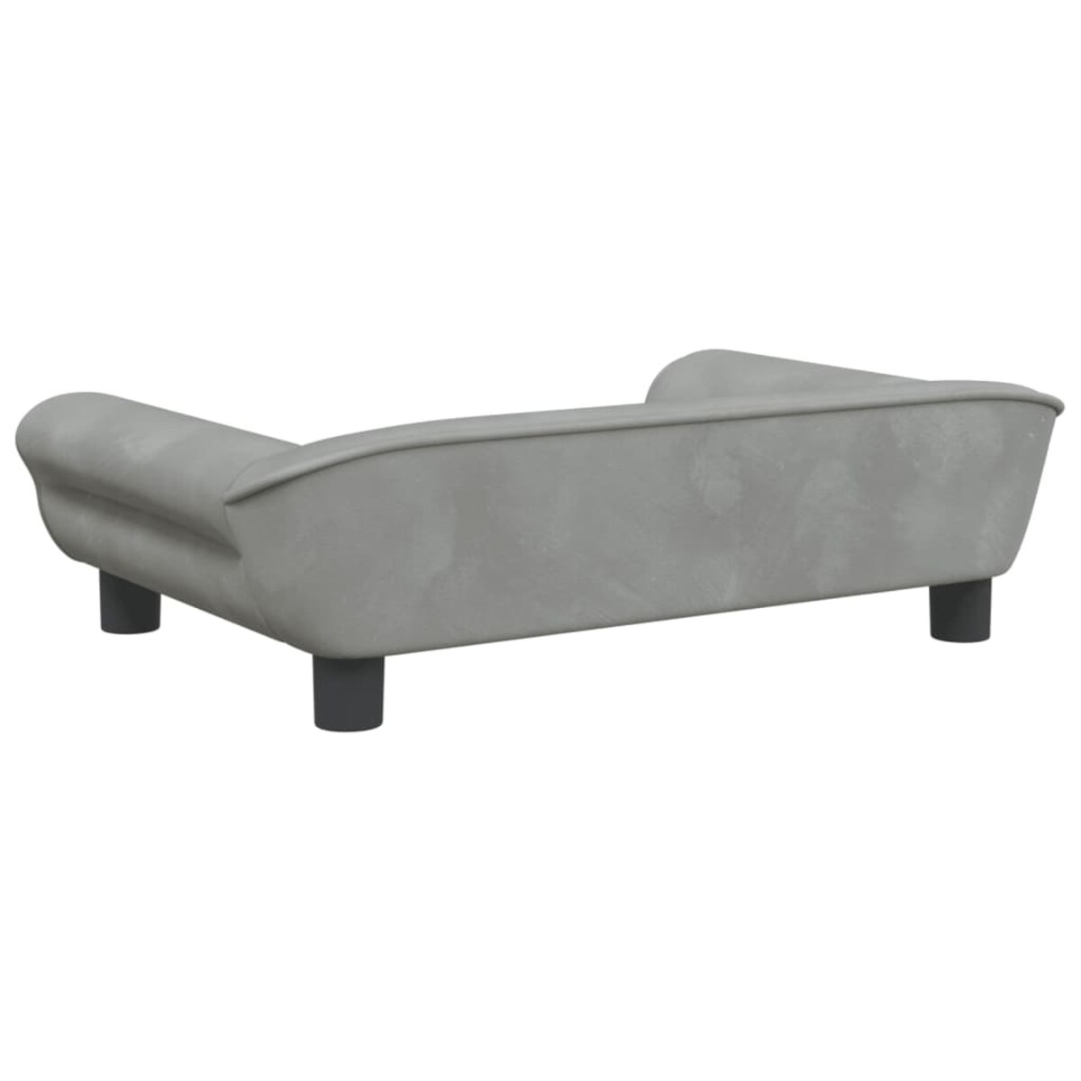 vidaXL Sofa dla dzieci, jasnoszara, 70x45x26 cm, aksamit