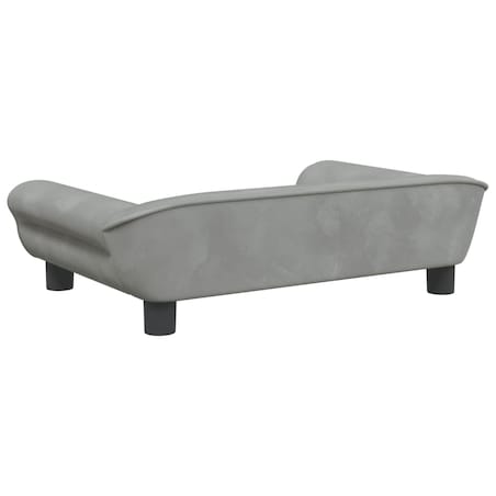 vidaXL Sofa dla dzieci, jasnoszara, 70x45x26 cm, aksamit