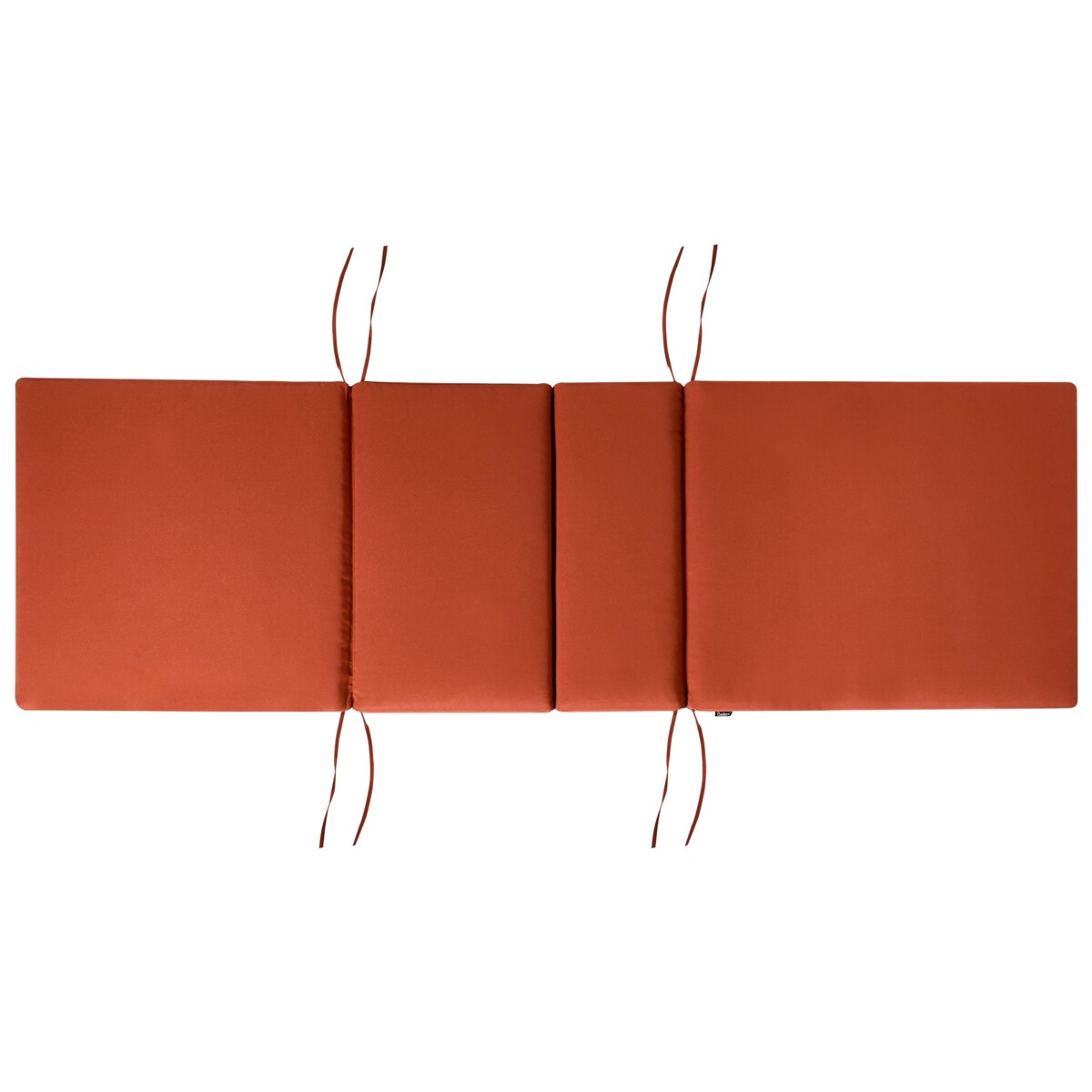 Leżak ogrodowy z poduszką AMANTEA PREMIUM Drewno akacjowe Czerwony