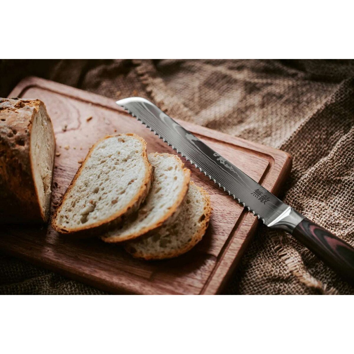 Noże japońskie zestaw 10szt. Muteki w pudełku prezentowym Stal wysokowęglowa