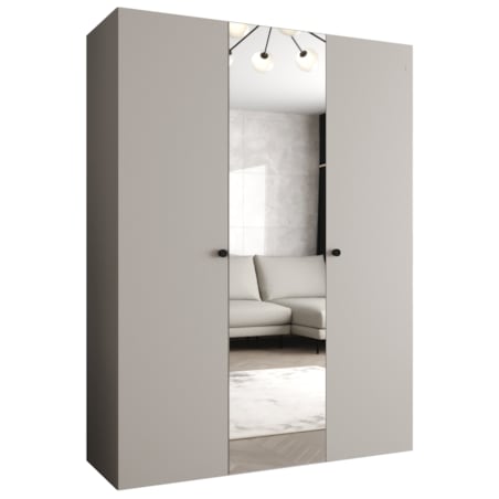 Szafa uchylna otwierana PARMA 2 150 wys. 202 cm Kaszmir + u. Czarny