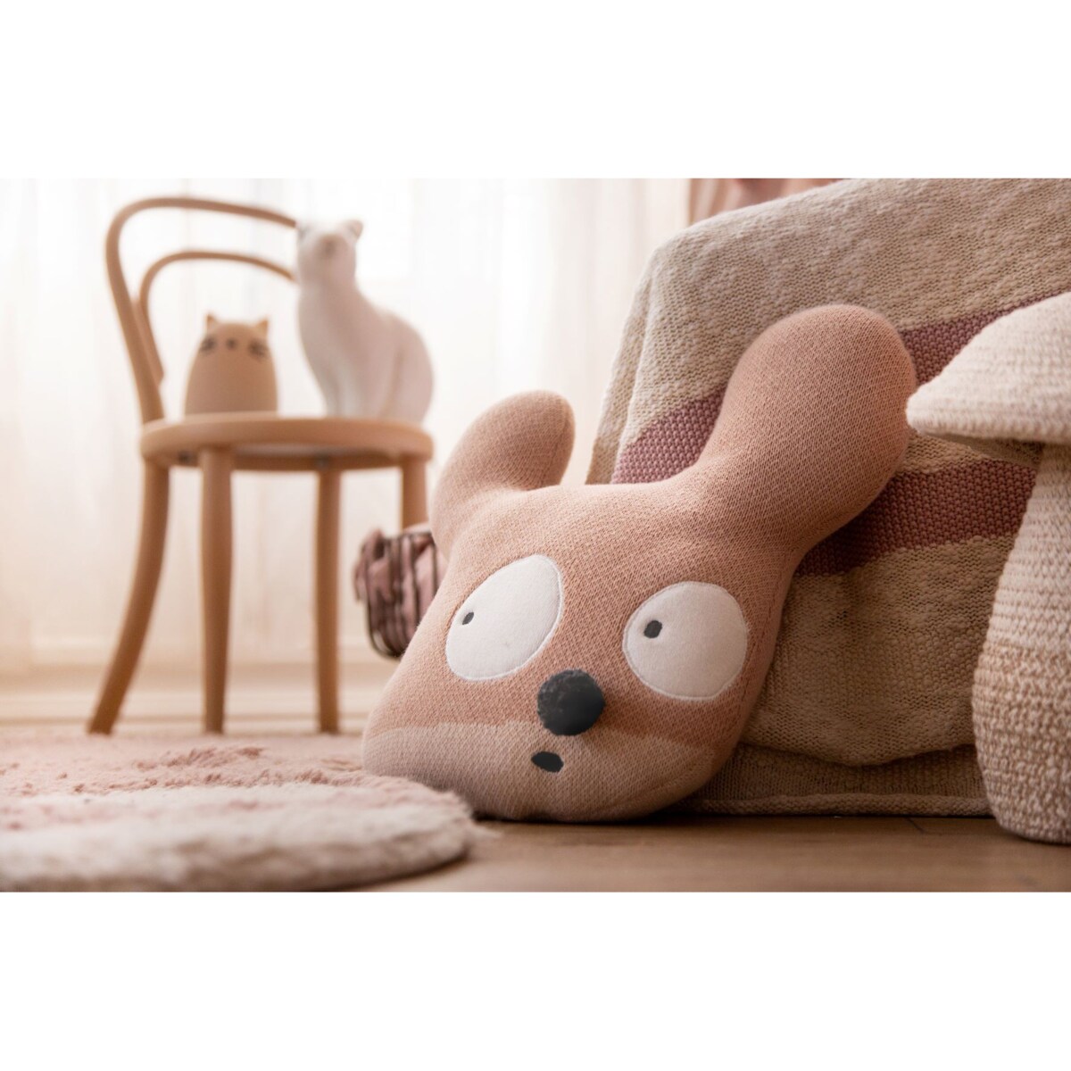 Poduszka mysz Miss Mighty Mouse 35x35 cm Lorena Canals