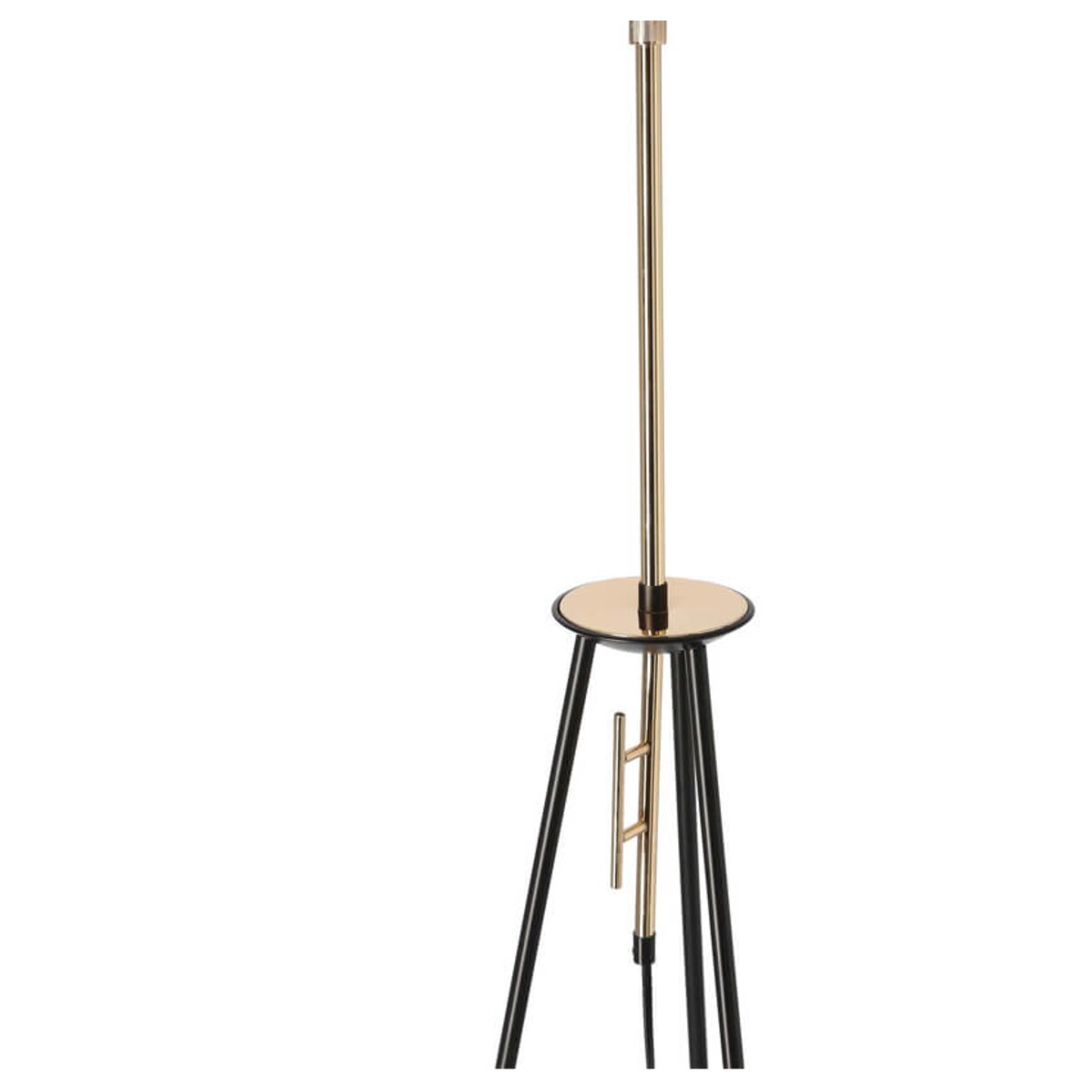 Nowoczesna lampa podłogowa Taflo z abażurem czarna biała