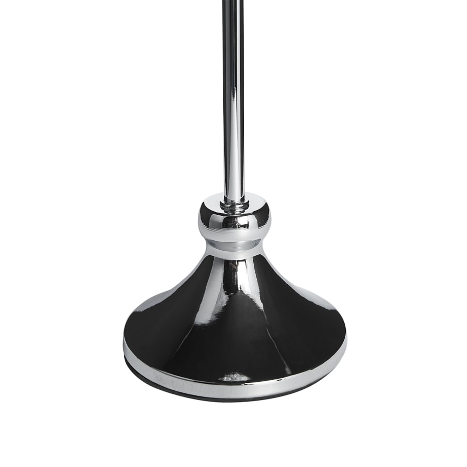 Świecznik ESTERNAY Metal 27 cm Srebrny