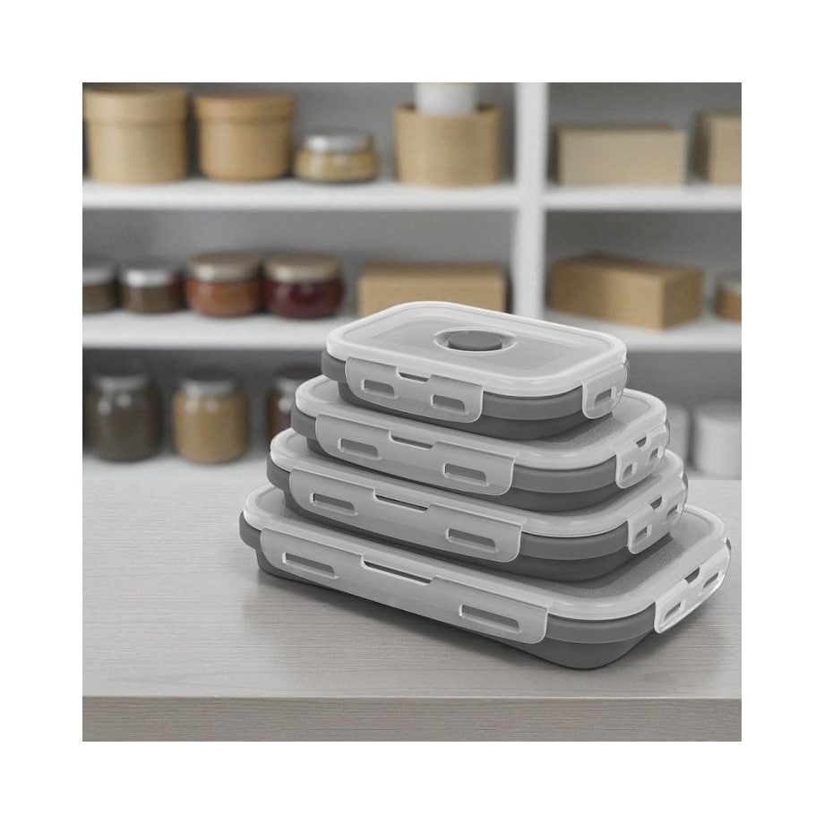 Brunbeste zestaw 4 składanych pojemników na żywność 63915