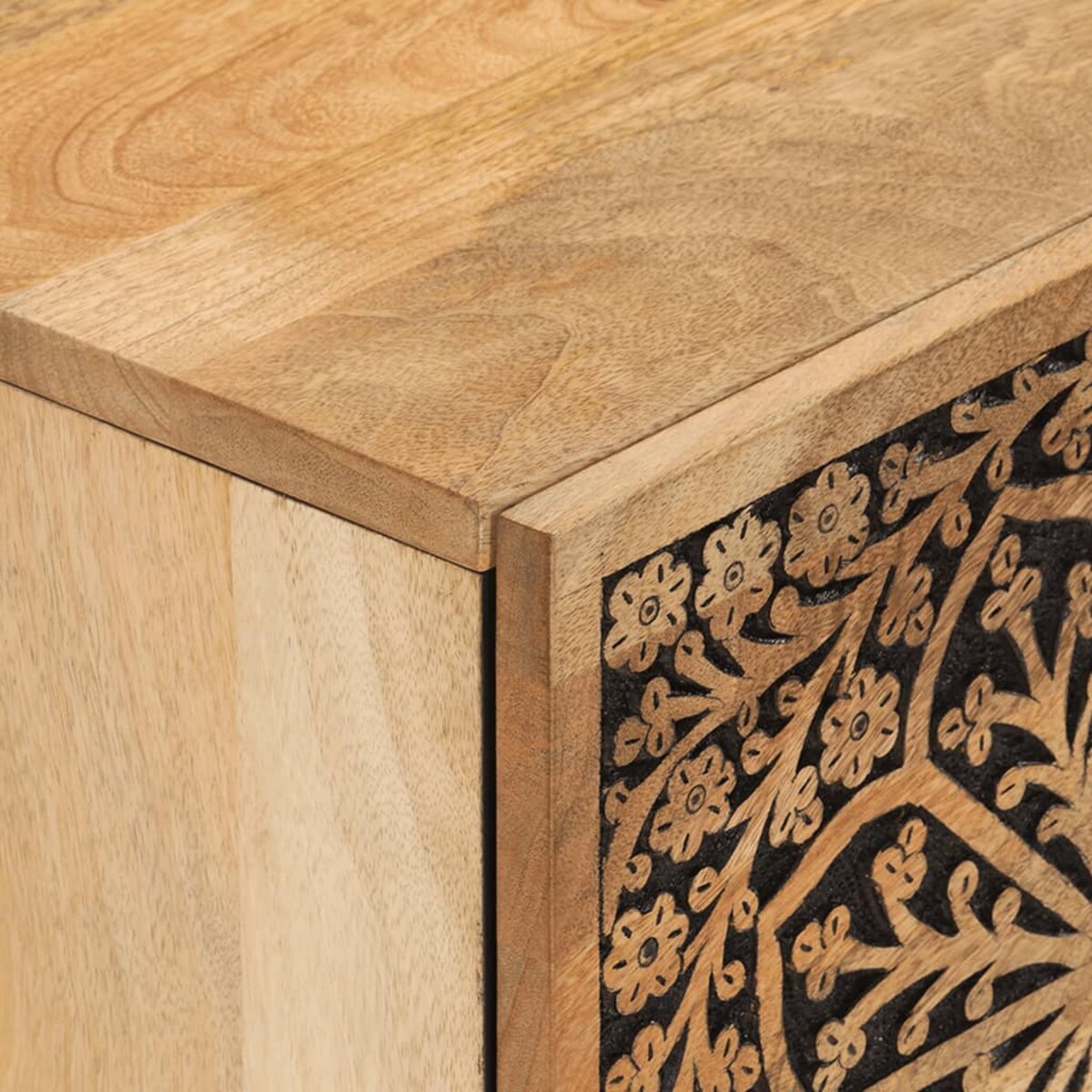 vidaXL Szafka nocna, 40x33x46 cm, lite drewno mango