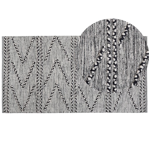Dywan TERMAL Czarny 80 x 150 cm Bawełna