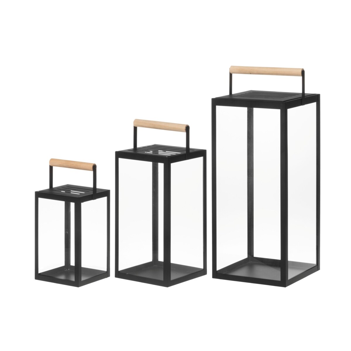 Zestaw metalowych lampionów JUPITER, 3 szt.