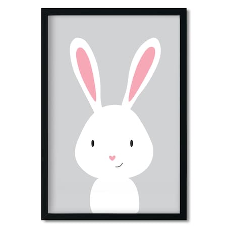 Plakat dla dzieci Królik szary 40x50