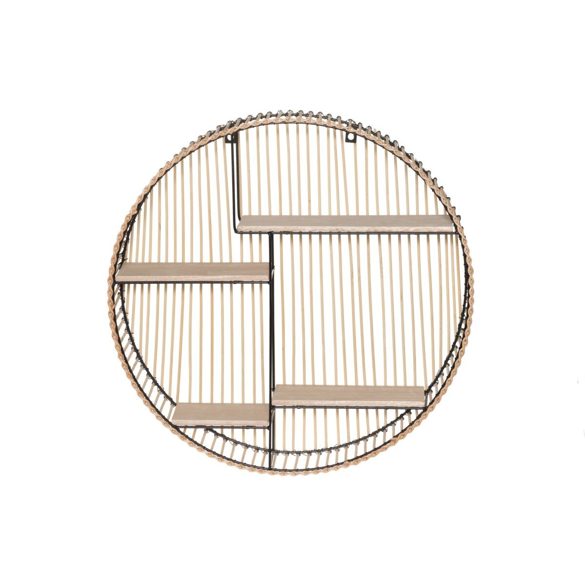 Rattanowa półka ścienna, Ø 50 cm