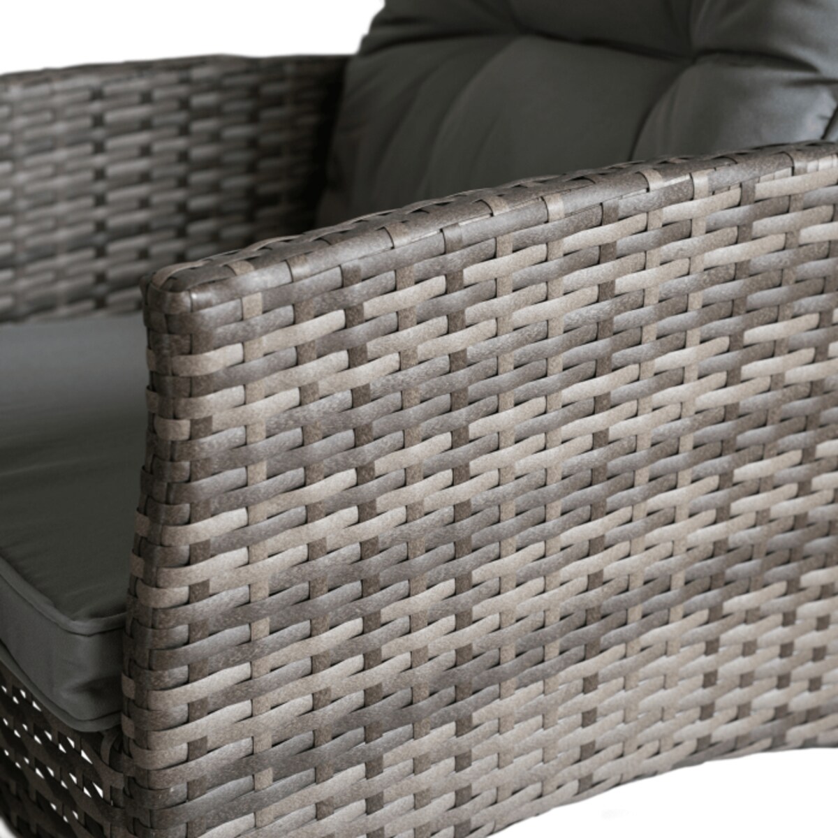 Zestaw Mebli Ogrodowych Technorattan Na Taras Ogród Komplet Szary ATLANTA