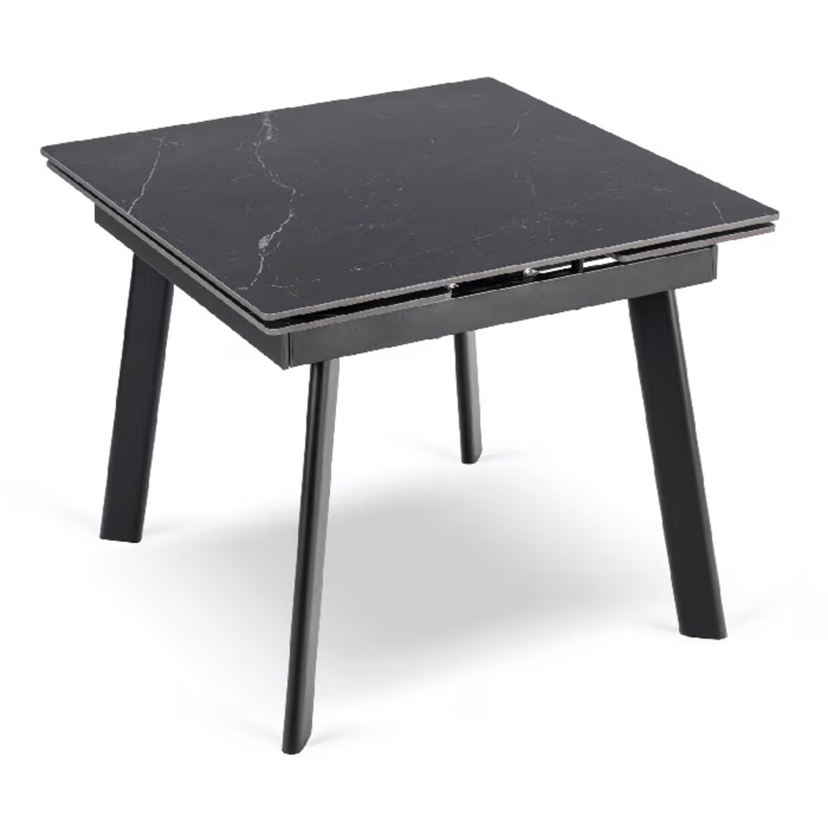 Stół ceramiczny rozkładany do jadalni czarny 90-150 cm LARES