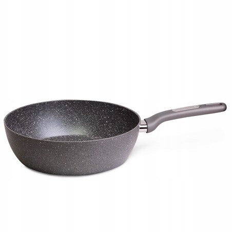 Patelnia głęboka wok granitowa 28cm indukcja KAMILLE
