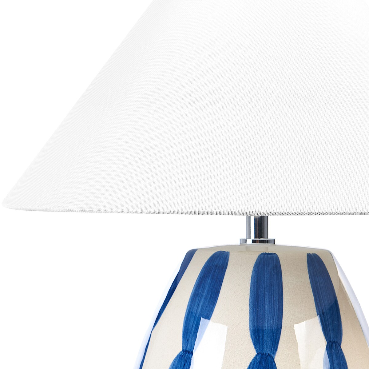 Lampa stołowa LUCHETTI Ceramika Biały/ niebieski