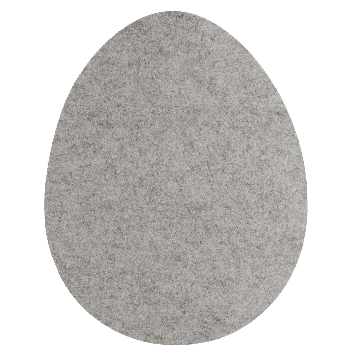 Podkładka Filcowa Wielkanocna Pisanka Na Stół Dekoracyjna Ozdobna Kwiaty Jasnoszara 40X31,5 Cm