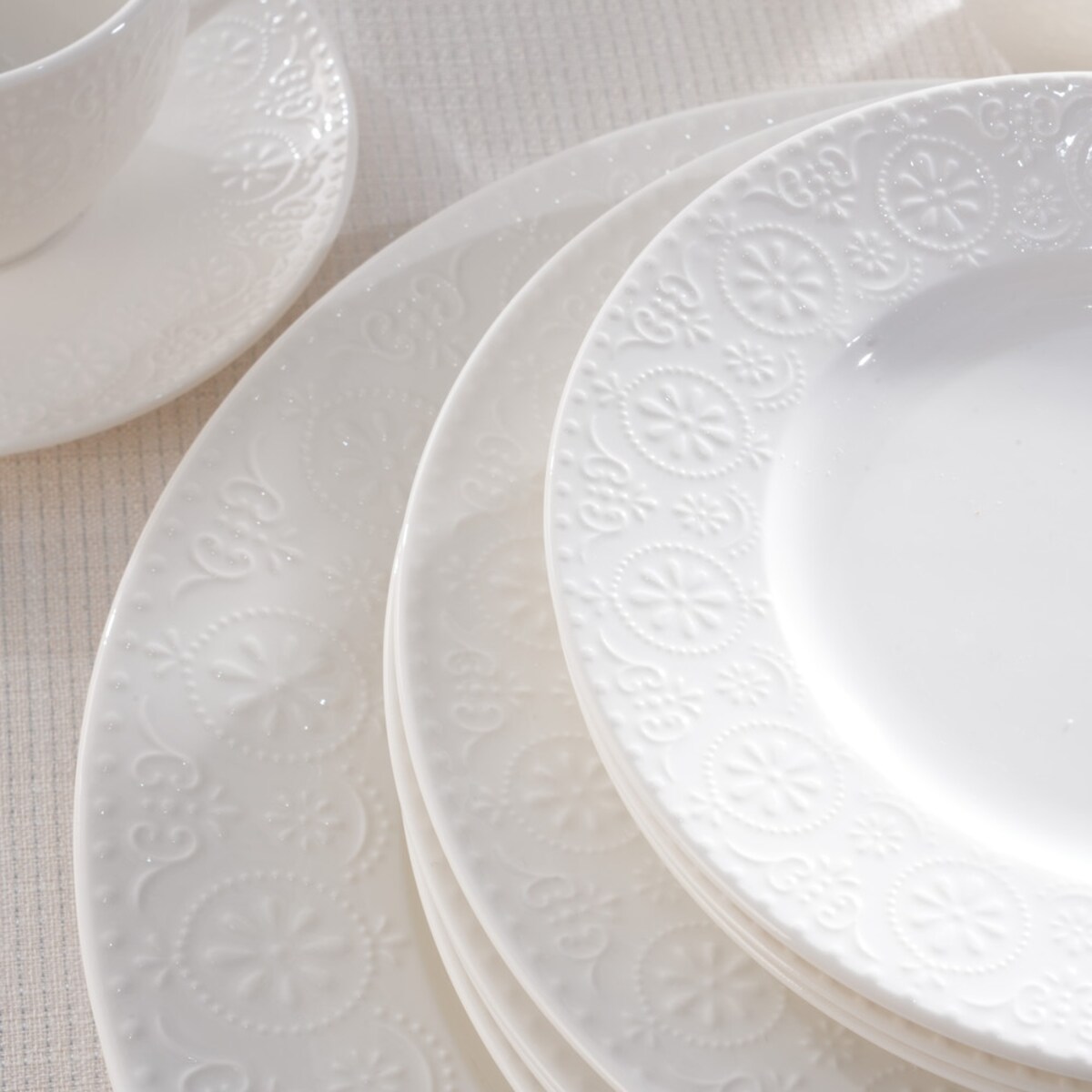 VILLA ITALIA Serwis obiadowy na 6 osób porcelanowy FLORENTINA