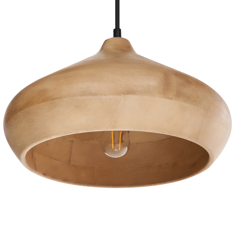 Lampa wisząca RAWI Drewno mango Jasnobrązowy