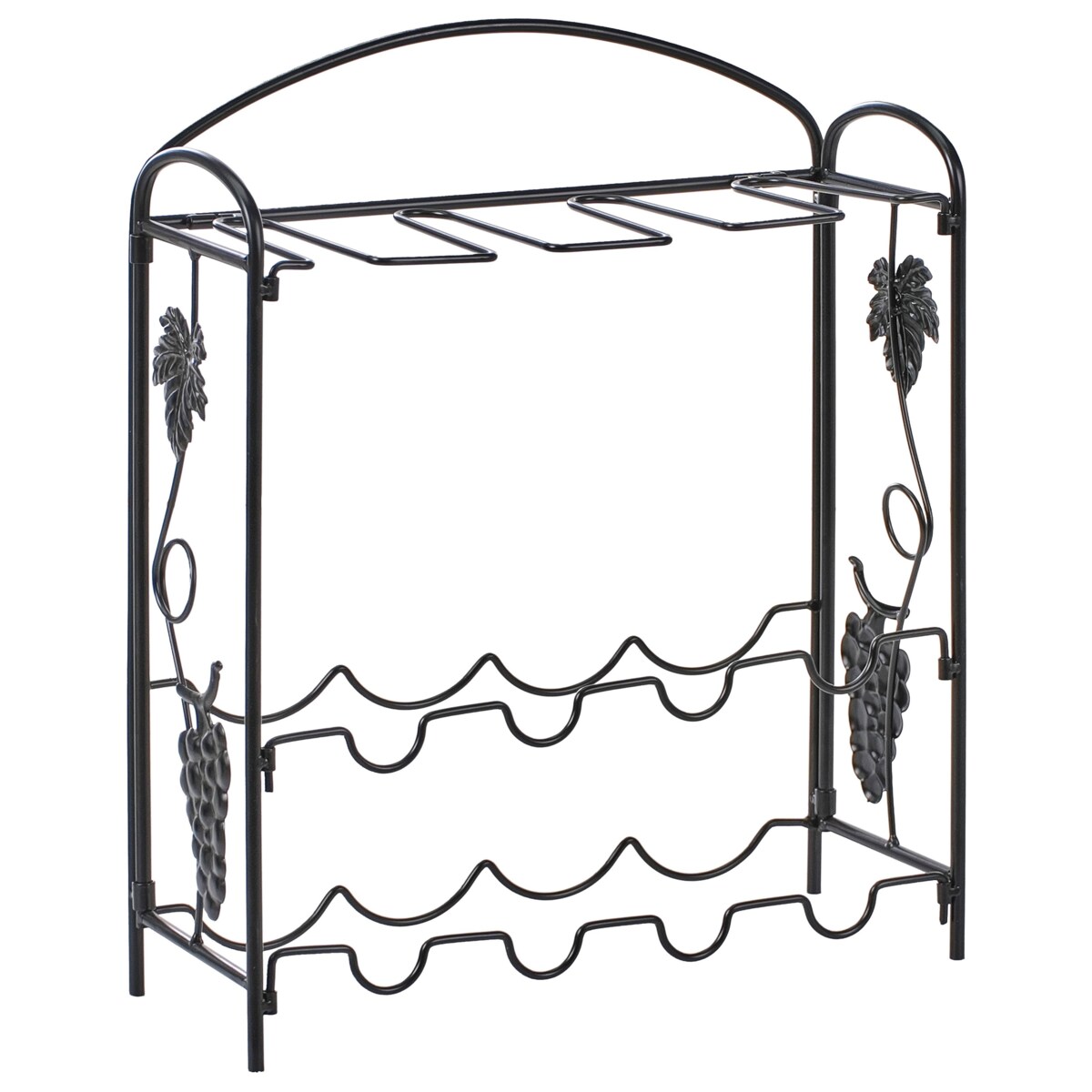 Stojak na wino DONEGAL Czarny