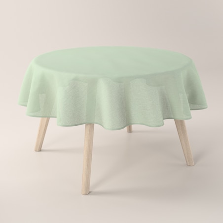 Obrus okrągły 160 x 160 cm eukaliptusowo zielony