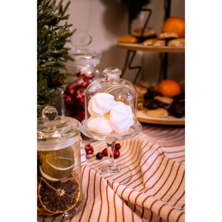 Patera szklana z kloszem