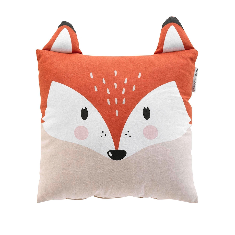Poduszka dziecięca z uszami, lis, 40 x 40 cm
