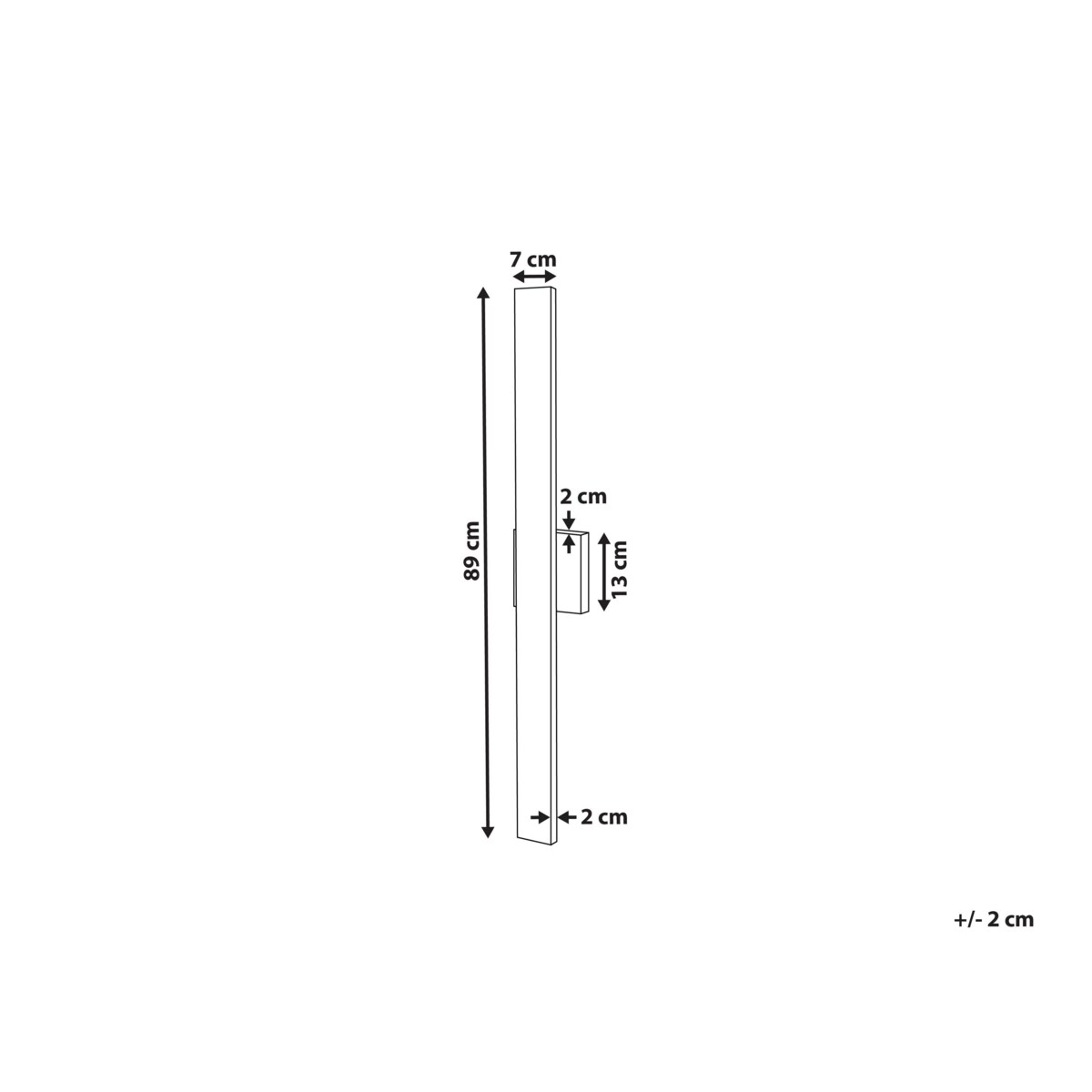 Lampa ścienna zewnętrzna LED czarna MELGAM