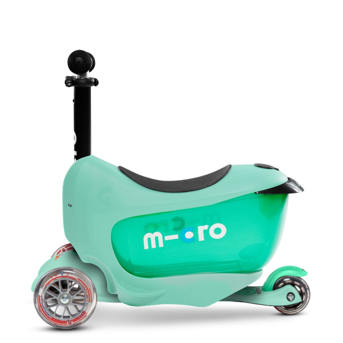 Micro - Trójkołowa hulajnoga/jeździk Mini2Go Deluxe Plus - miętowa