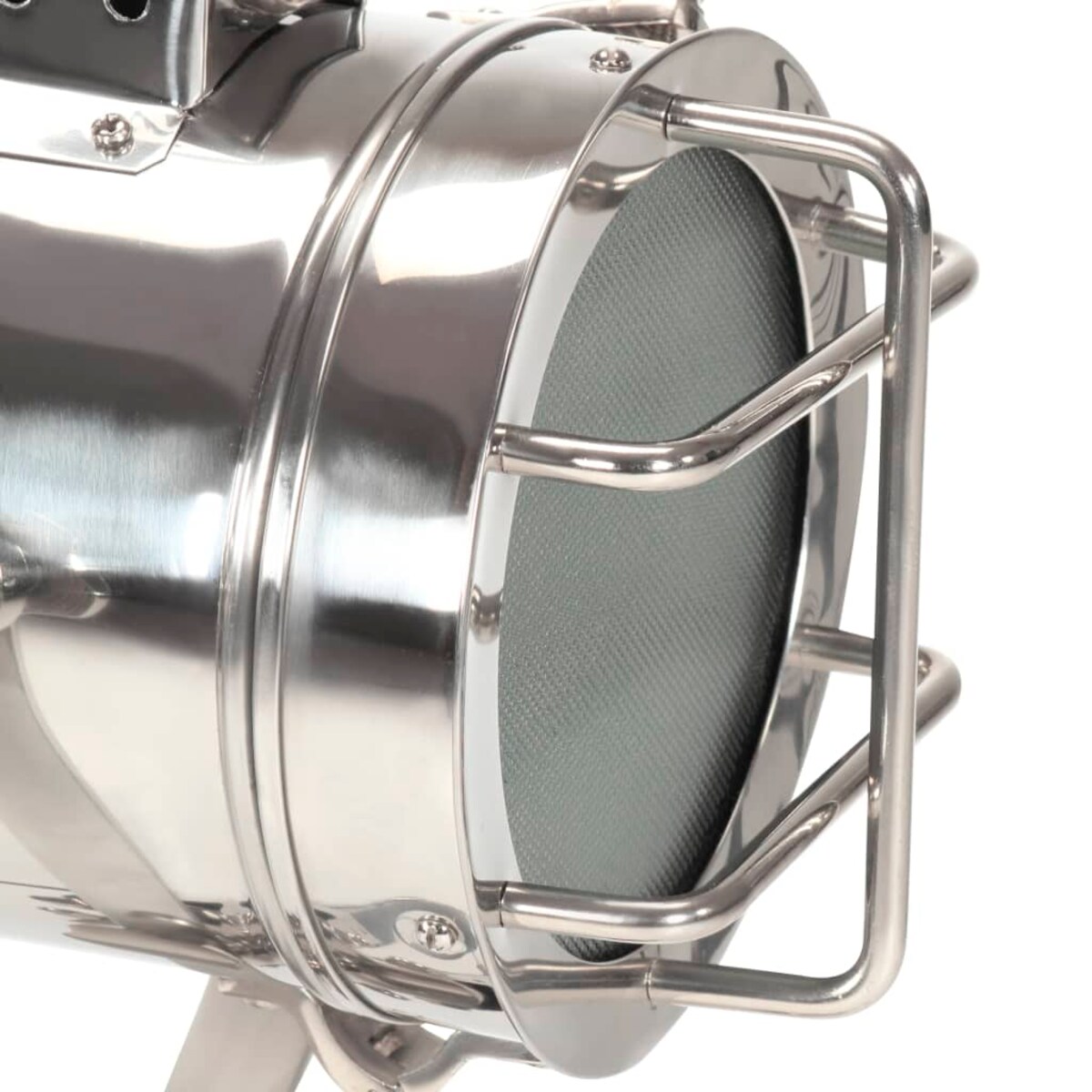 vidaXL Lampa podłogowa na trójnogu, czarna, lite drewno mango, 69 cm