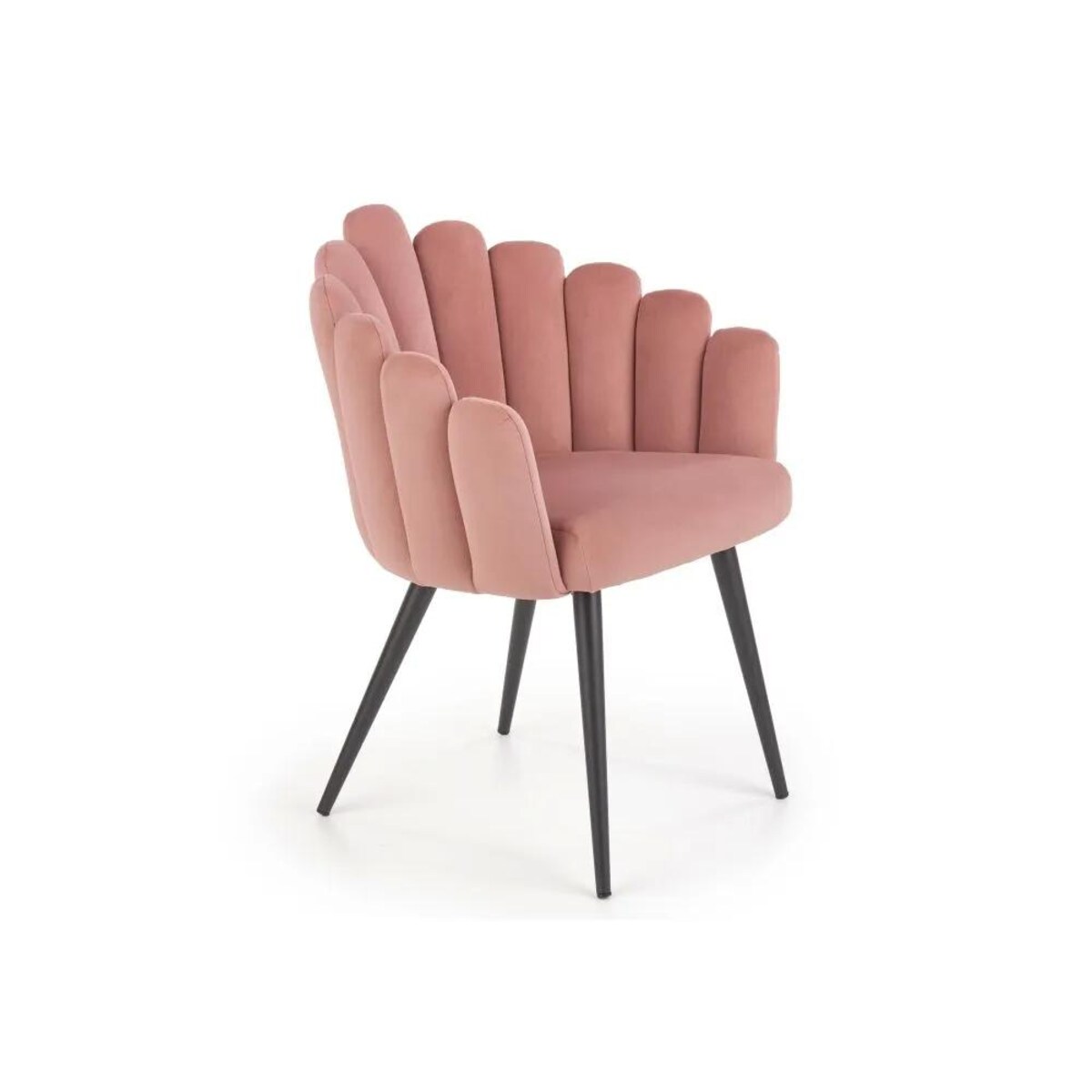 Krzesło tapicerowane K410 różowe